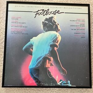 Framed Footloose Original Soundtrack LP, Framed For Display